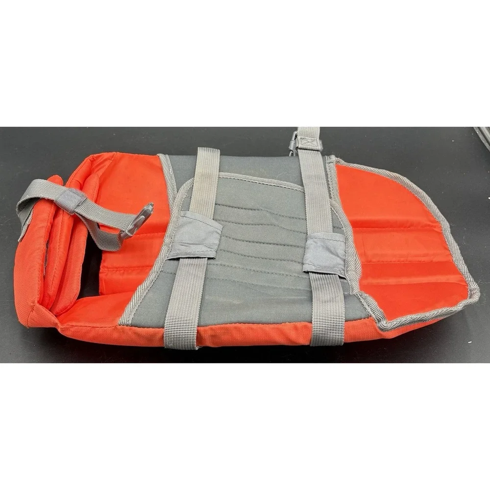 Outward Hound Pet Gear Adjustable Dog Life Jacket Orange Size Medium Swimming